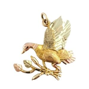 10K Yellow Gold Flying Bird Charm #16230